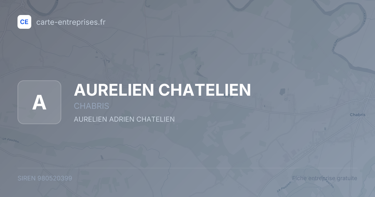 AURELIEN CHATELIEN — 980520399 — fiche entreprise