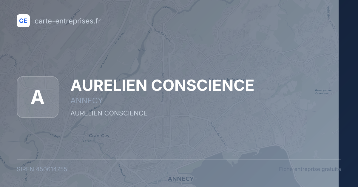 AURELIEN CONSCIENCE — 450614755 — fiche entreprise