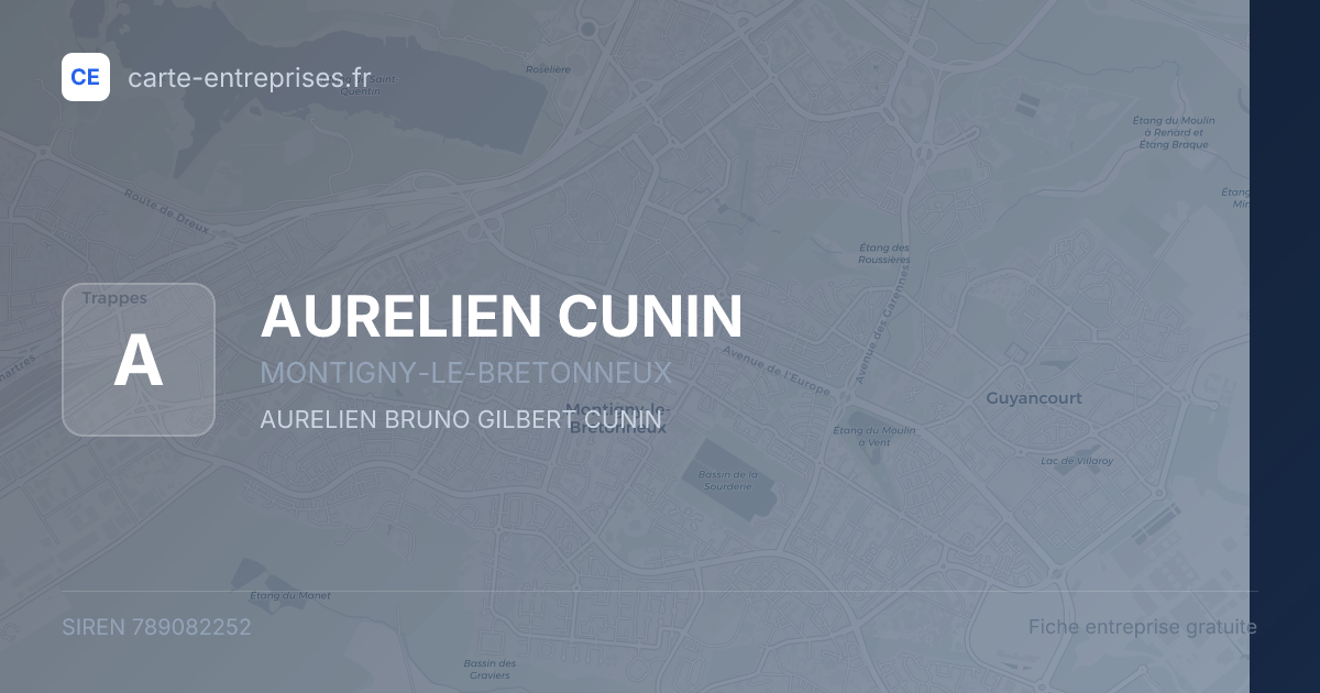 AURELIEN CUNIN — 789082252 — fiche entreprise