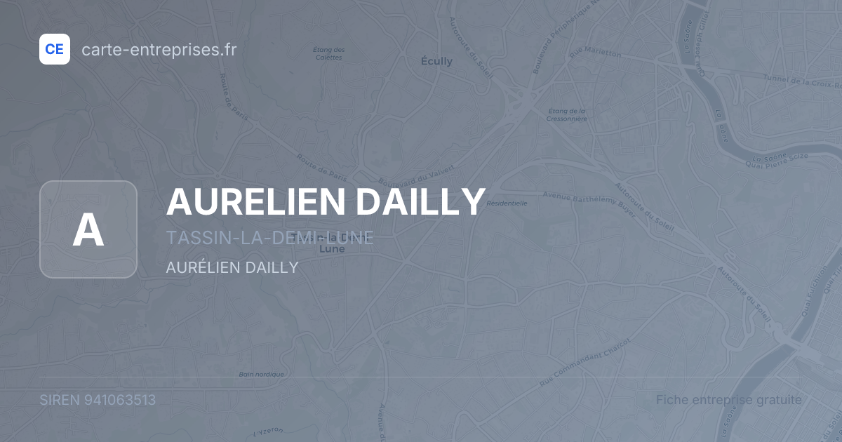 AURELIEN DAILLY — 941063513 — fiche entreprise