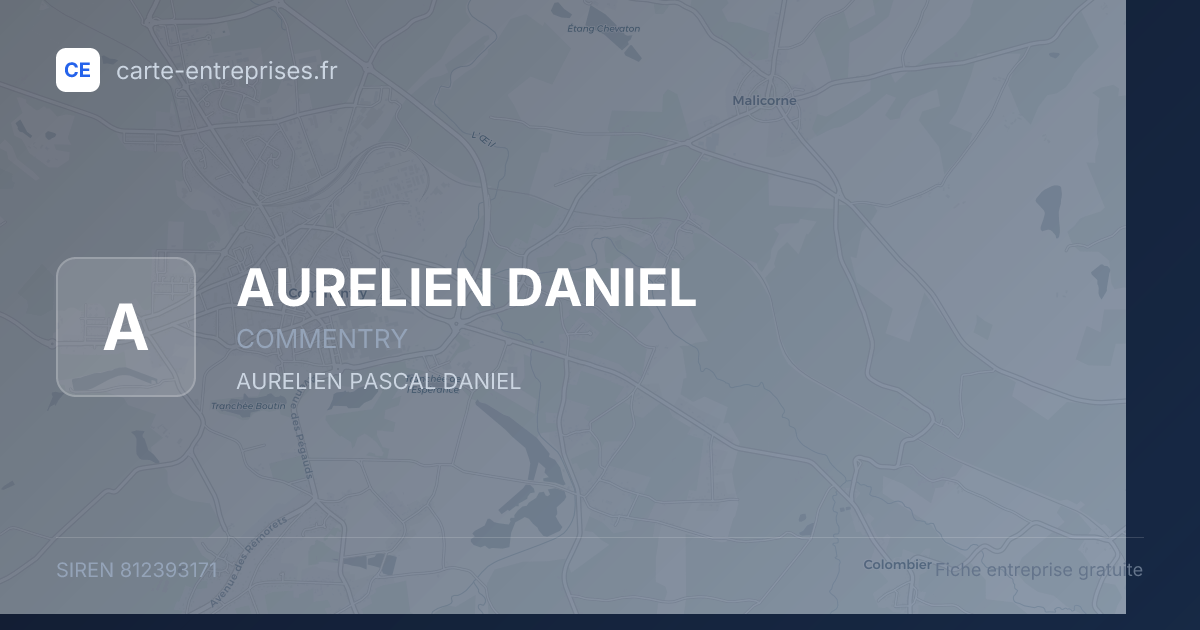 AURELIEN DANIEL — 812393171 — fiche entreprise
