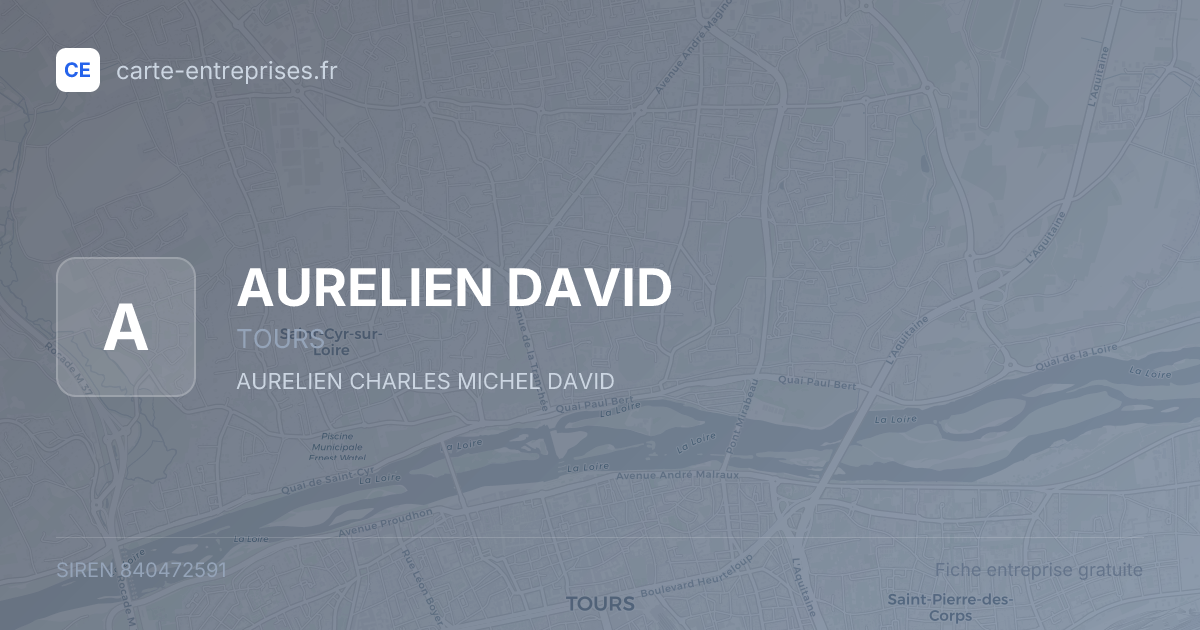 AURELIEN DAVID — 840472591 — fiche entreprise