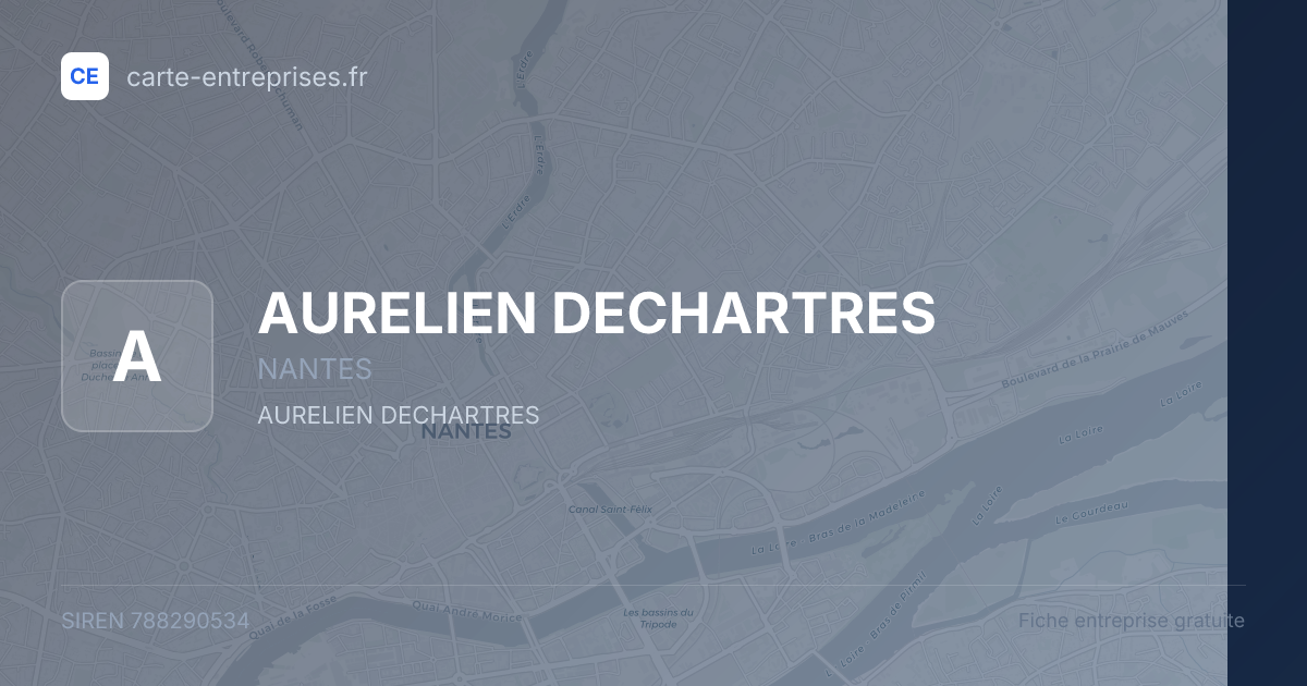 AURELIEN DECHARTRES — 788290534 — fiche entreprise