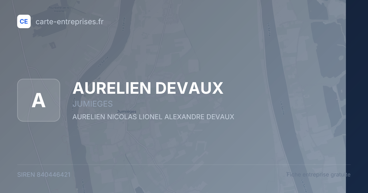 AURELIEN DEVAUX — 840446421 — fiche entreprise