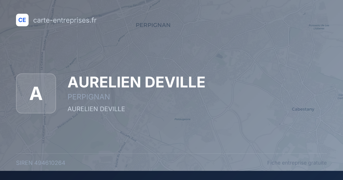 AURELIEN DEVILLE — 494610264 — fiche entreprise