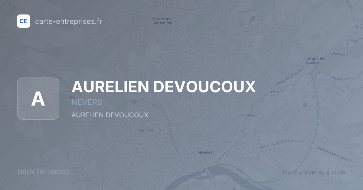 AURELIEN DEVOUCOUX — 794268383 — fiche entreprise