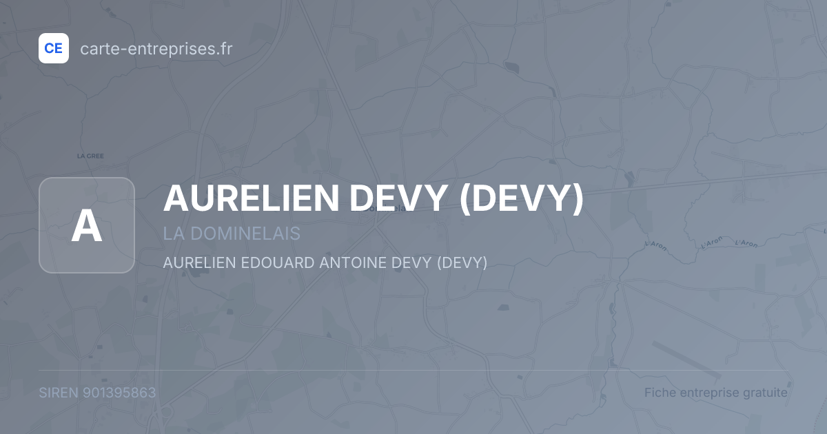 AURELIEN DEVY (DEVY) — 901395863 — fiche entreprise