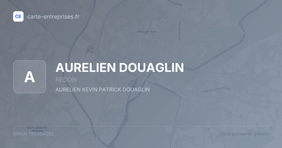 AURELIEN DOUAGLIN — 795364082 — fiche entreprise