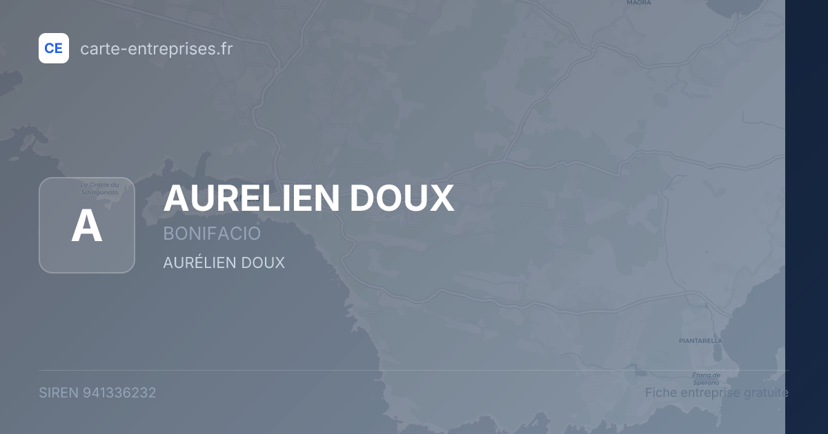 AURELIEN DOUX — 941336232 — fiche entreprise