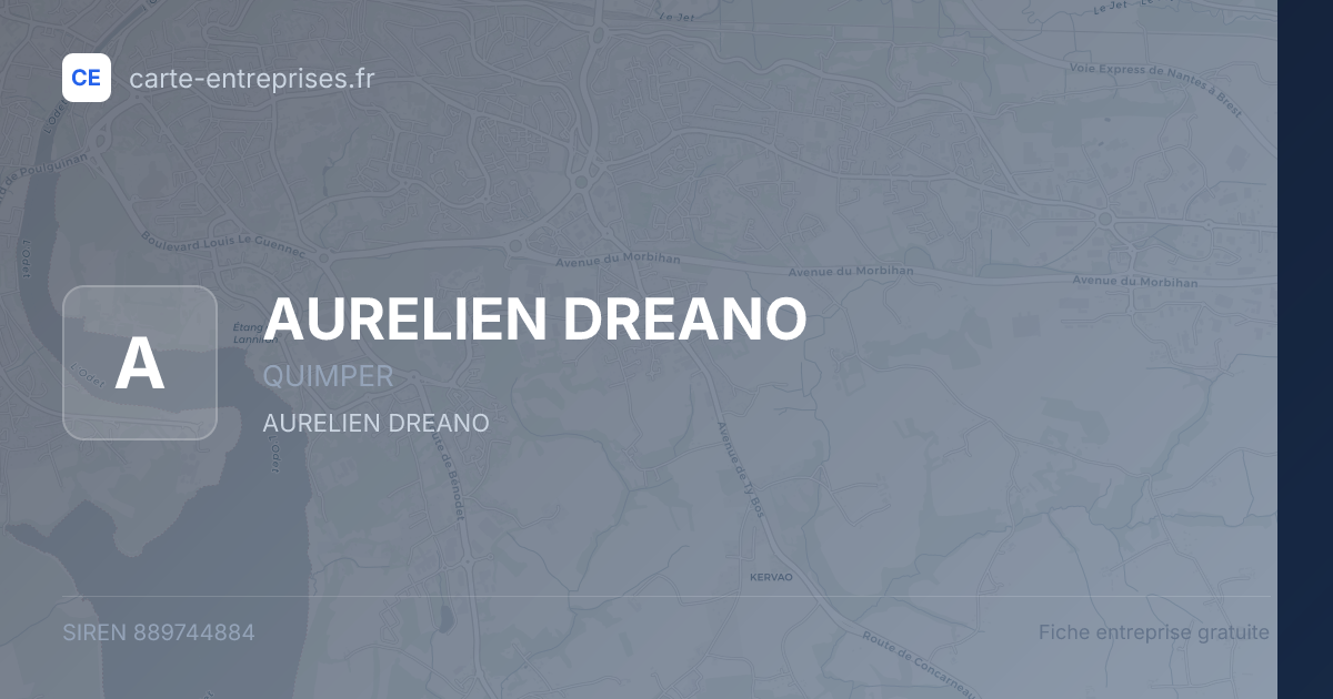 AURELIEN DREANO — 889744884 — fiche entreprise