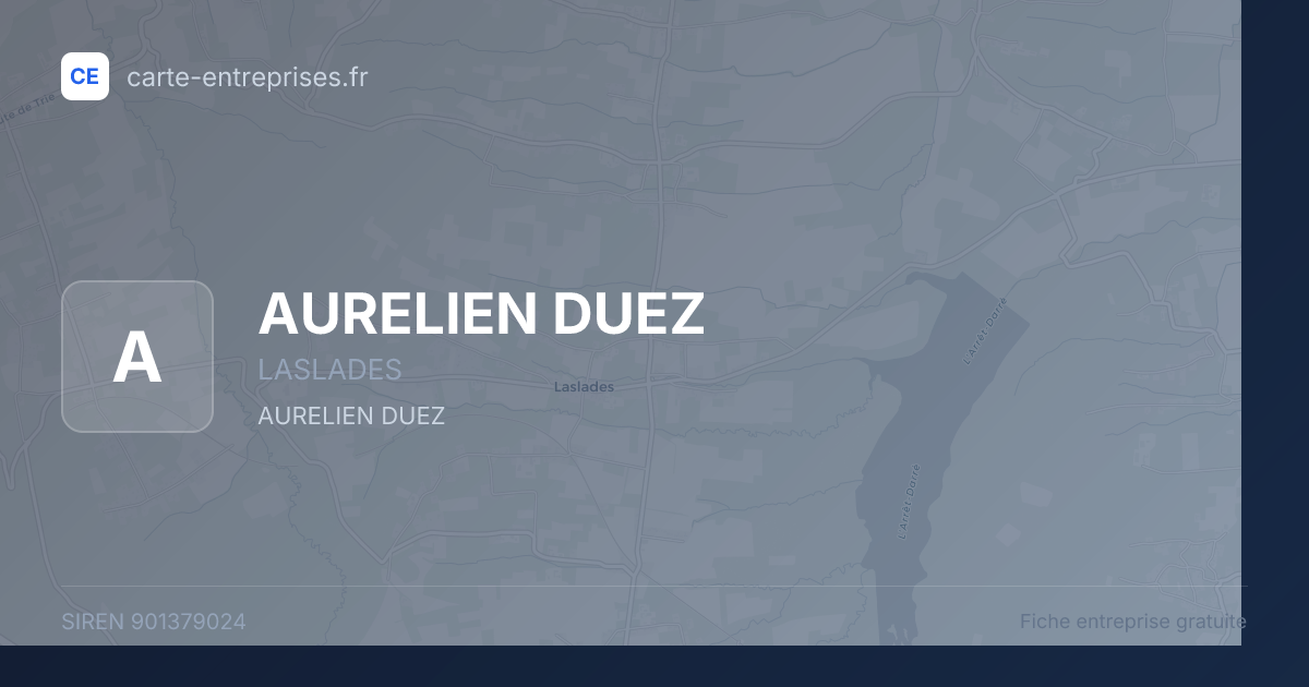 AURELIEN DUEZ — 901379024 — fiche entreprise