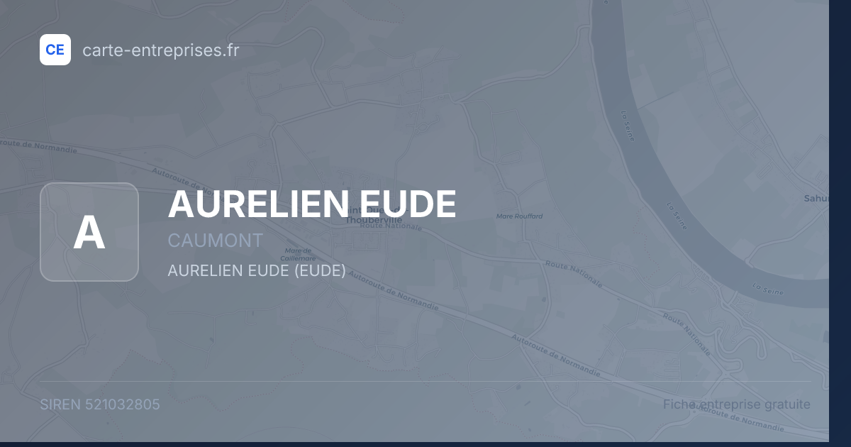 AURELIEN EUDE — 521032805 — fiche entreprise