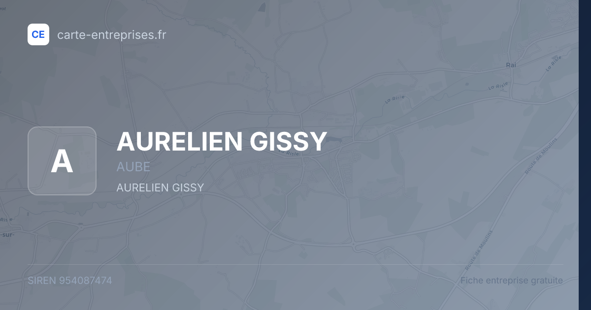 AURELIEN GISSY — 954087474 — fiche entreprise