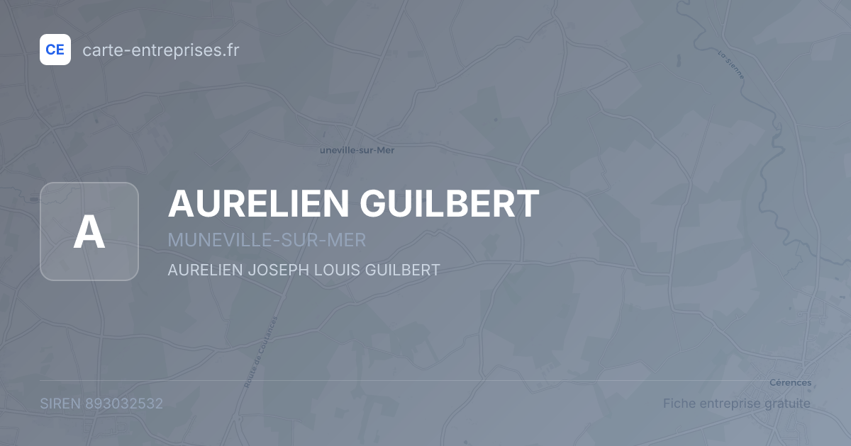 AURELIEN GUILBERT — 893032532 — fiche entreprise
