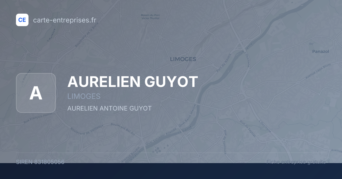 AURELIEN GUYOT — 831805056 — fiche entreprise