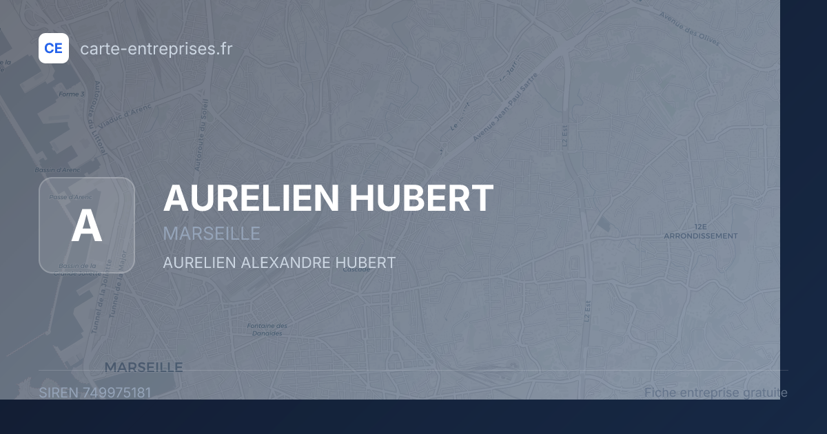 AURELIEN HUBERT — 749975181 — fiche entreprise