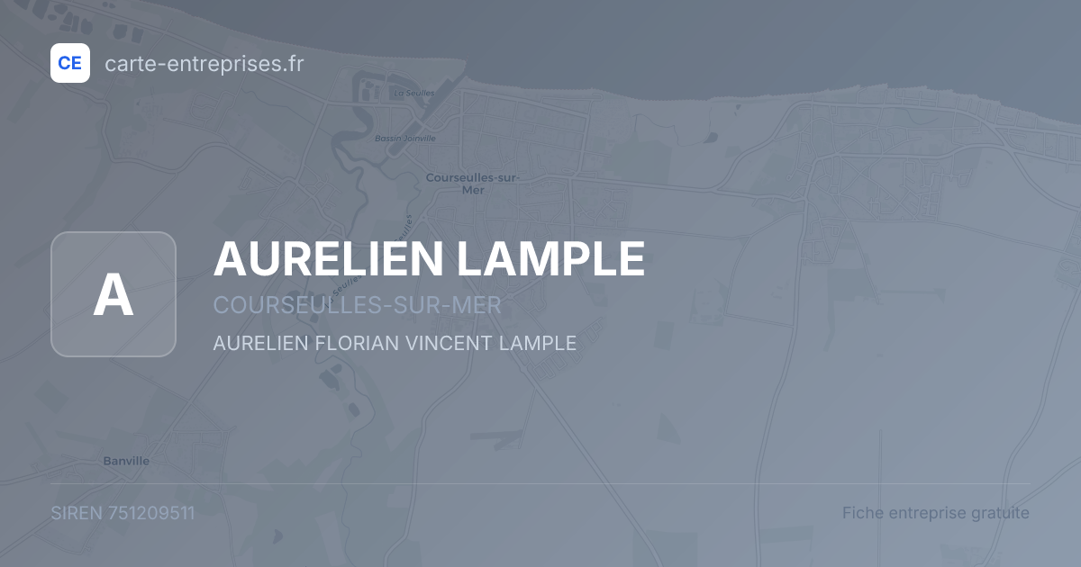 AURELIEN LAMPLE — 751209511 — fiche entreprise