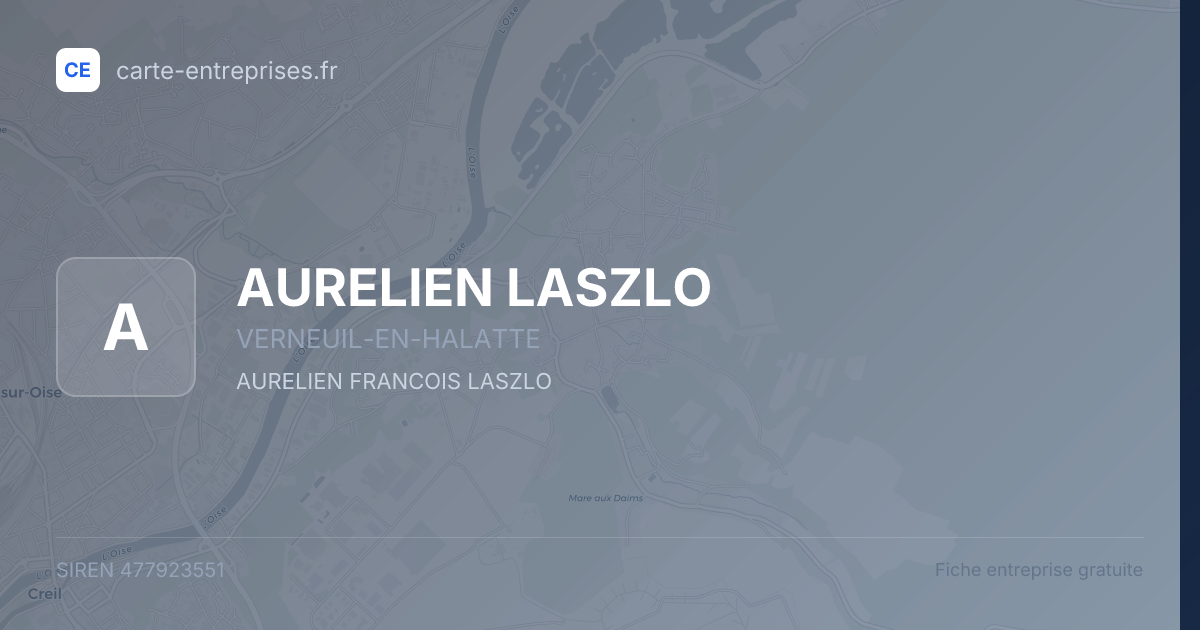AURELIEN LASZLO — 477923551 — fiche entreprise