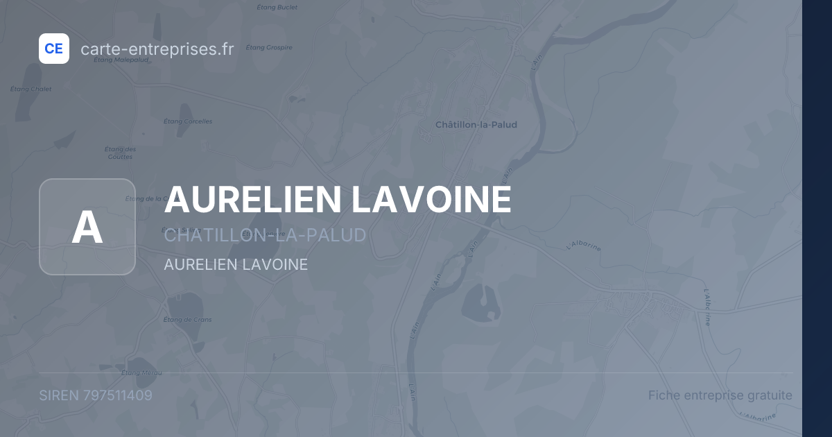 AURELIEN LAVOINE — 797511409 — fiche entreprise