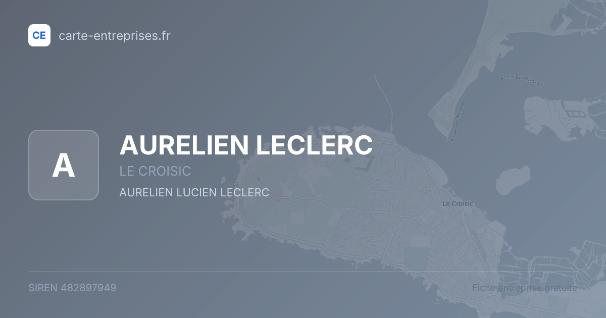 AURELIEN LECLERC — 482897949 — fiche entreprise