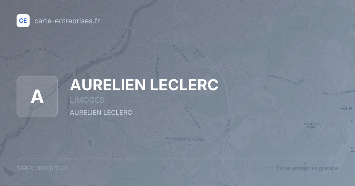 AURELIEN LECLERC — 788665545 — fiche entreprise