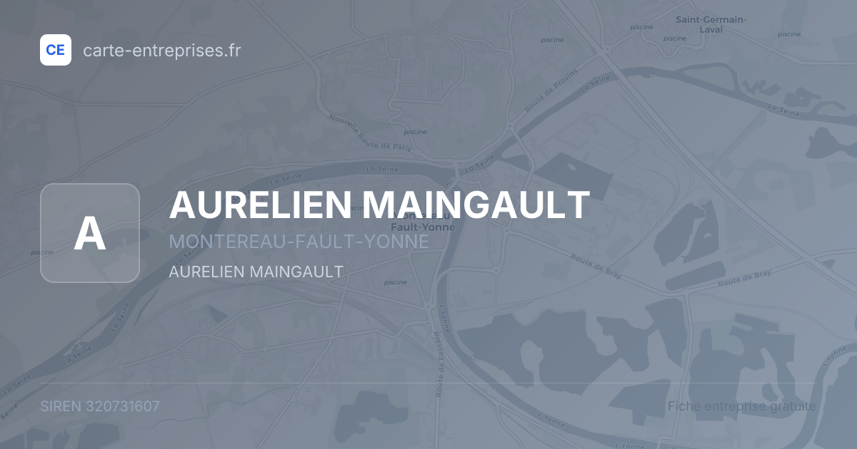 AURELIEN MAINGAULT — 320731607 — fiche entreprise
