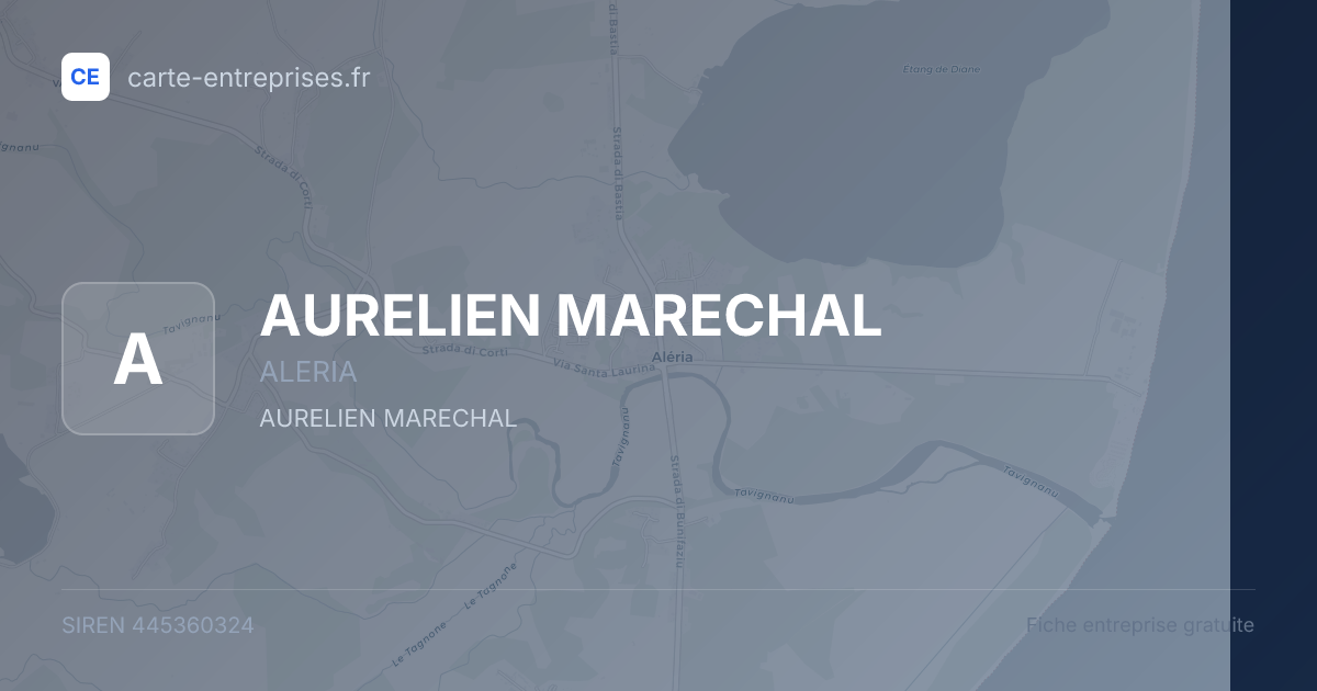 AURELIEN MARECHAL — 445360324 — fiche entreprise