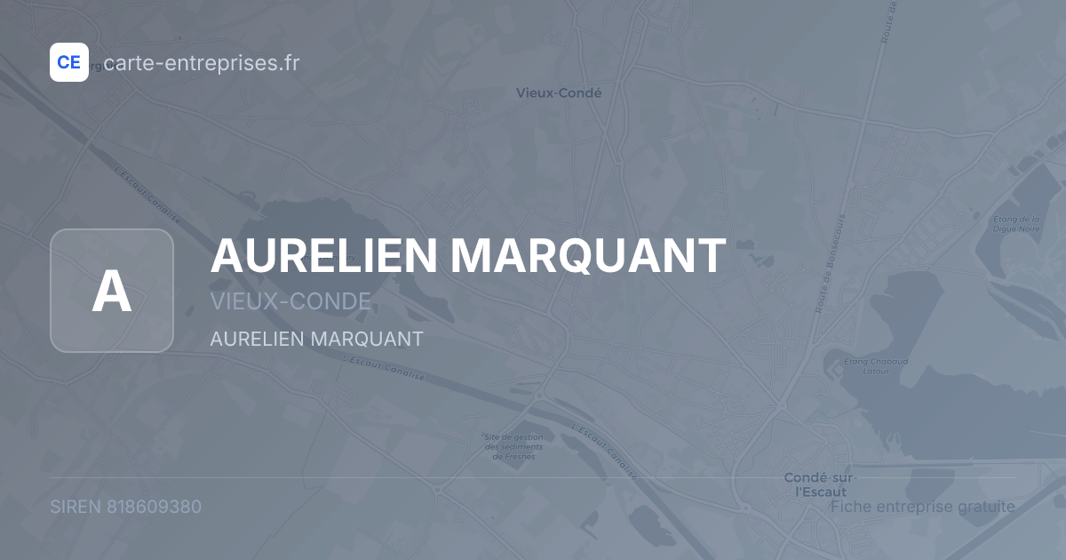 AURELIEN MARQUANT — 818609380 — fiche entreprise