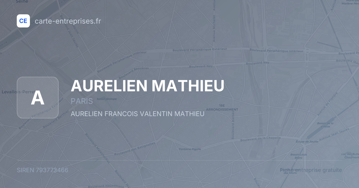AURELIEN MATHIEU — 793773466 — fiche entreprise