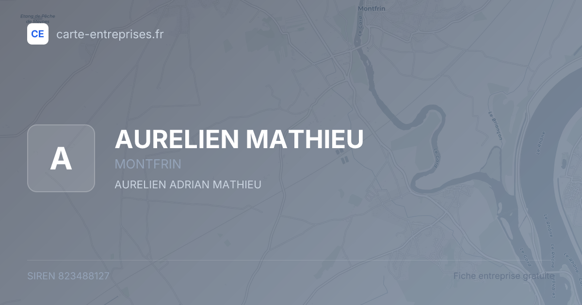 AURELIEN MATHIEU — 823488127 — fiche entreprise