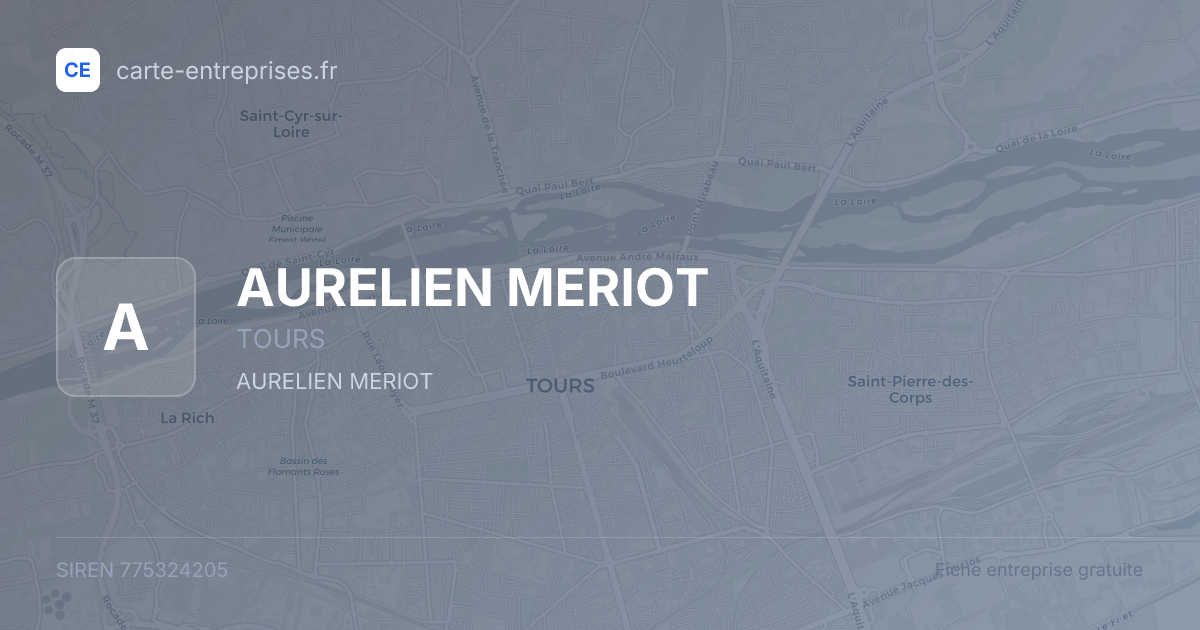 AURELIEN MERIOT — 775324205 — fiche entreprise