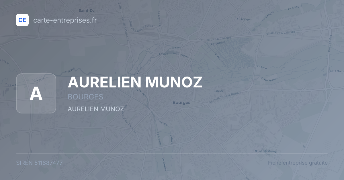 AURELIEN MUNOZ — 511687477 — fiche entreprise
