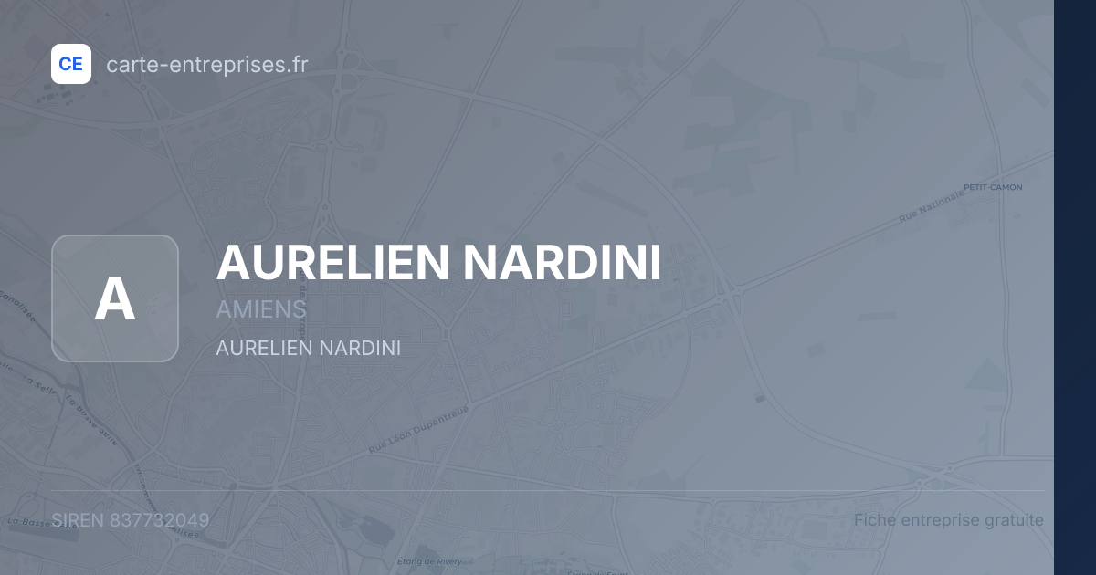 AURELIEN NARDINI — 837732049 — fiche entreprise