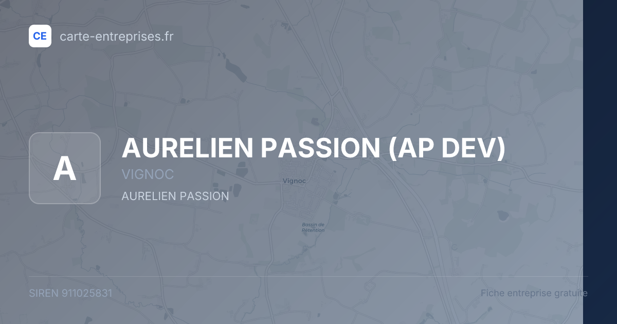AURELIEN PASSION (AP DEV) — 911025831 — fiche entreprise