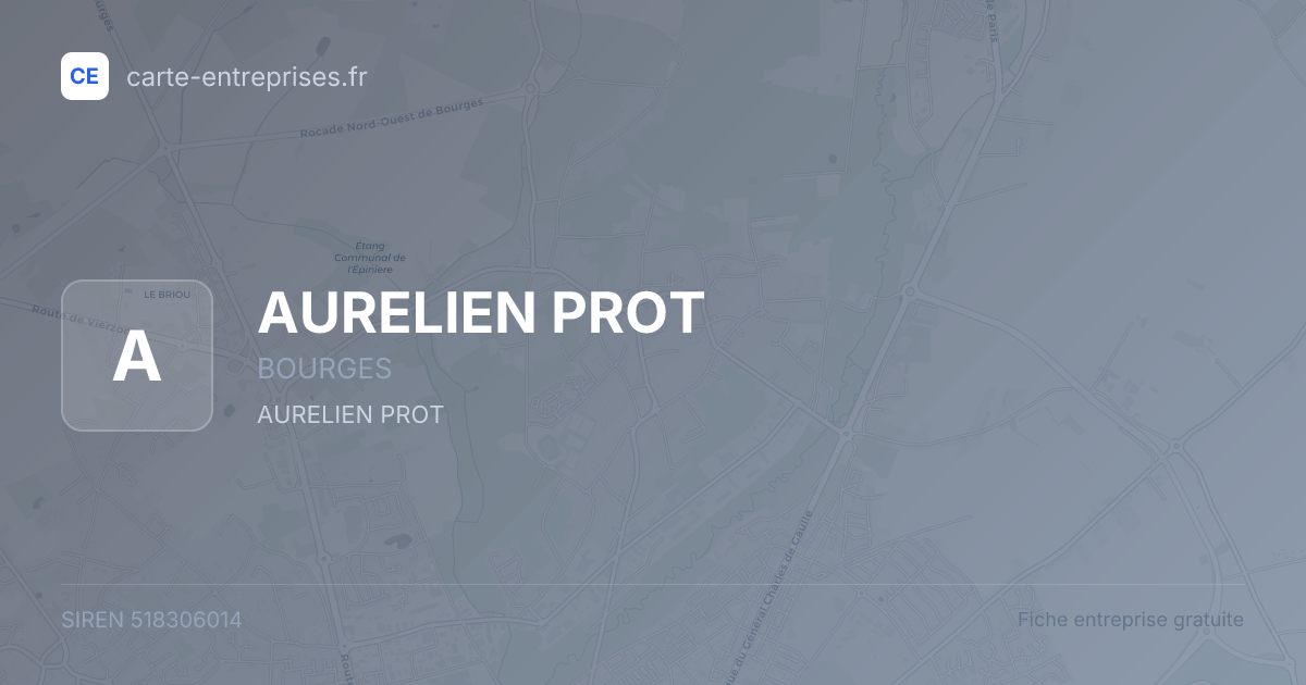 AURELIEN PROT — 518306014 — fiche entreprise