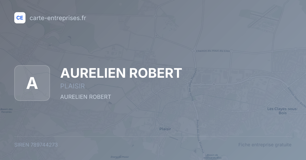 AURELIEN ROBERT — 789744273 — fiche entreprise