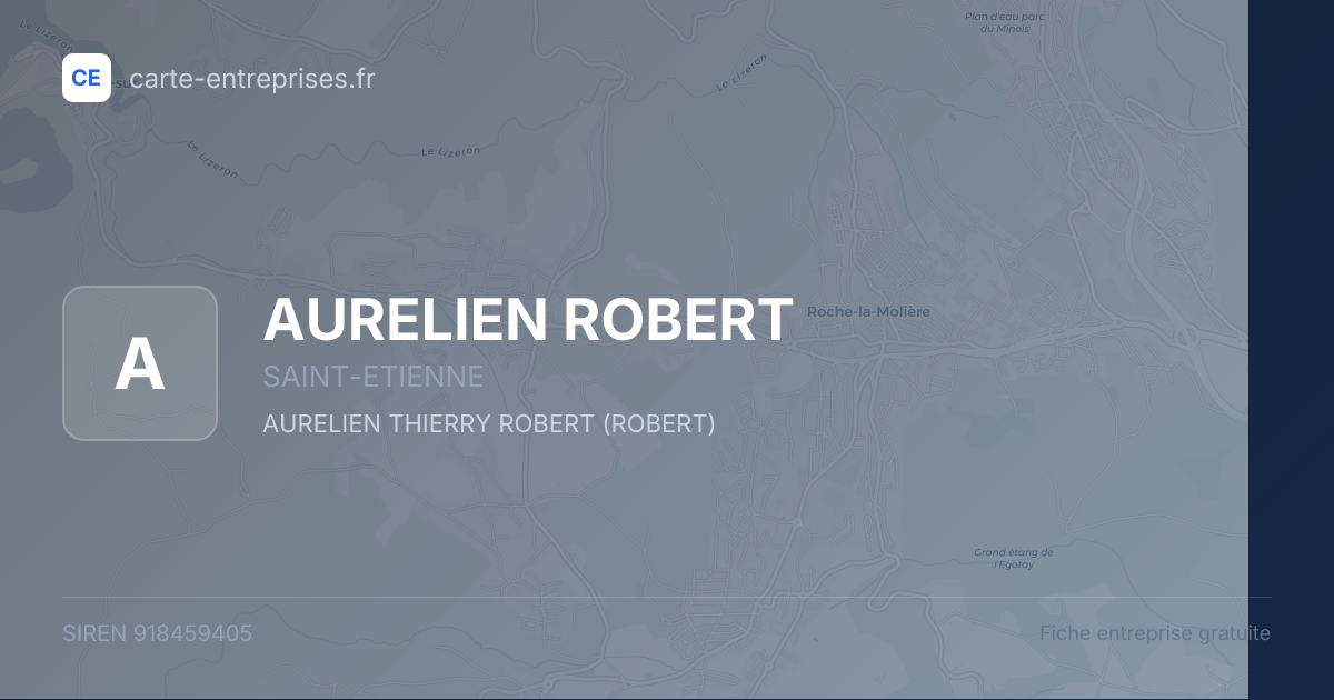 AURELIEN ROBERT — 918459405 — fiche entreprise