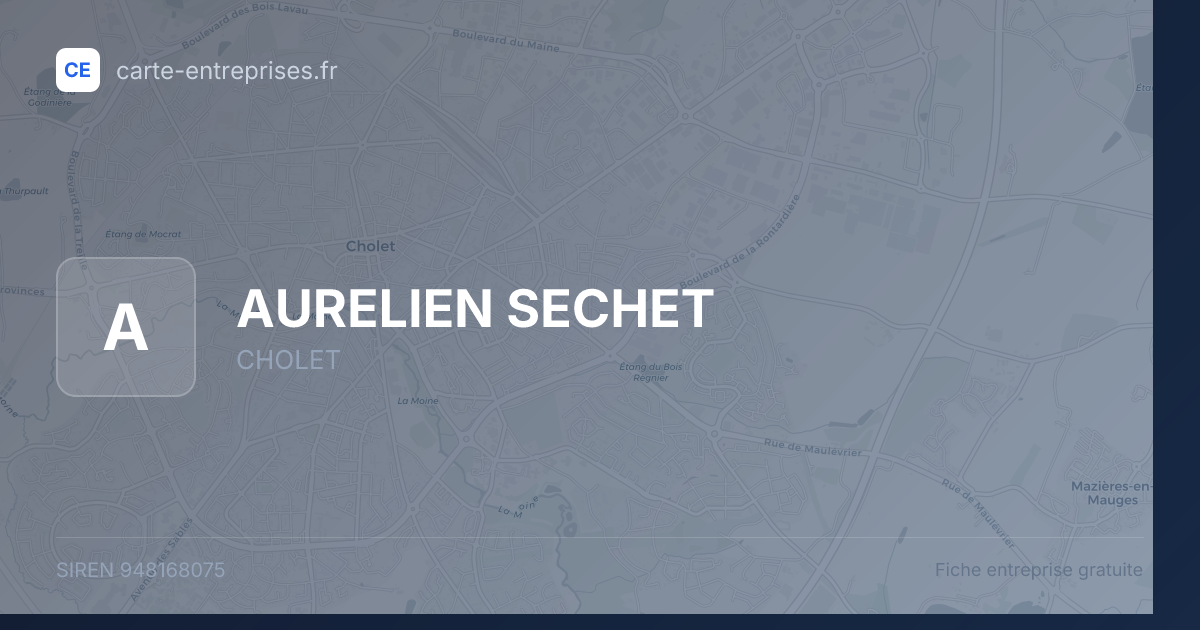 AURELIEN SECHET — 948168075 — fiche entreprise