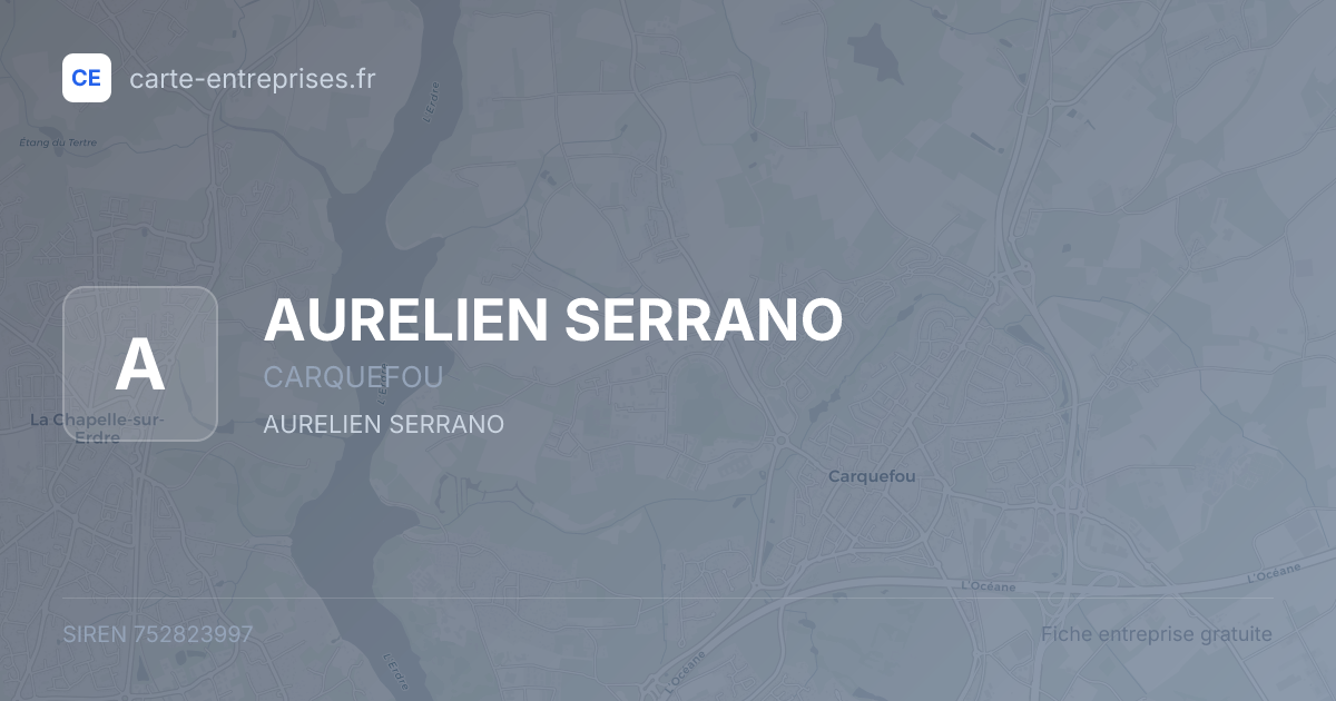 AURELIEN SERRANO — 752823997 — fiche entreprise