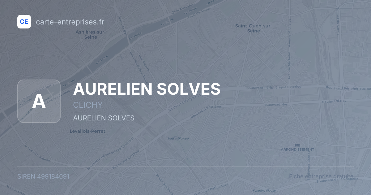 AURELIEN SOLVES — 499184091 — fiche entreprise