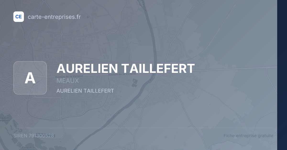 AURELIEN TAILLEFERT — 791300528 — fiche entreprise
