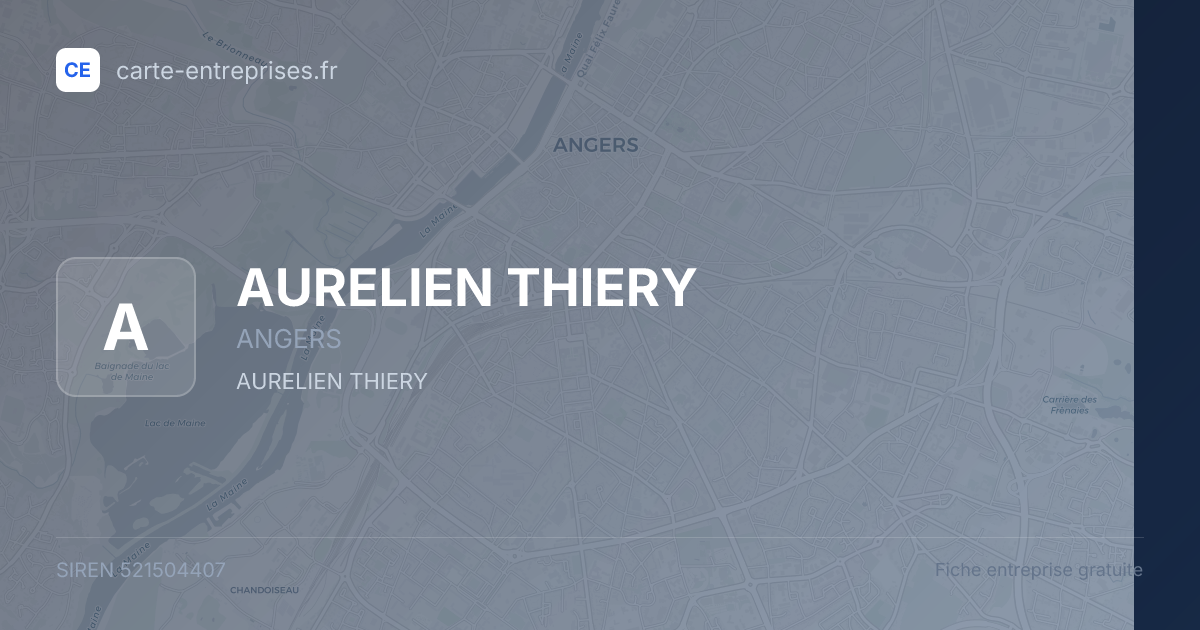 AURELIEN THIERY — 521504407 — fiche entreprise