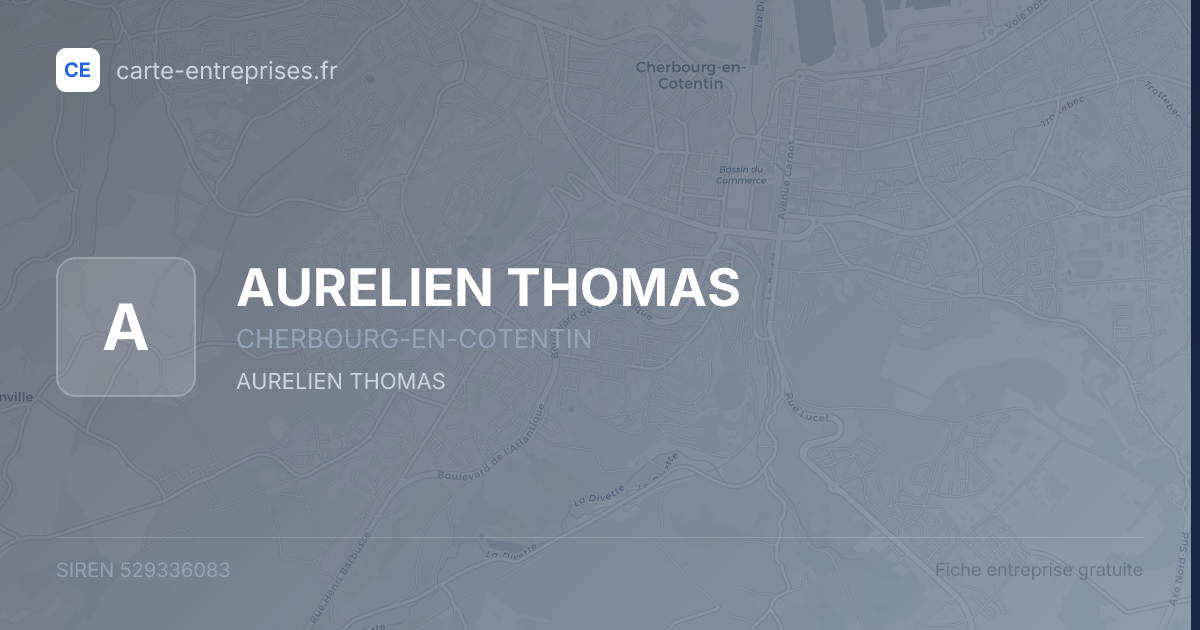 AURELIEN THOMAS — 529336083 — fiche entreprise