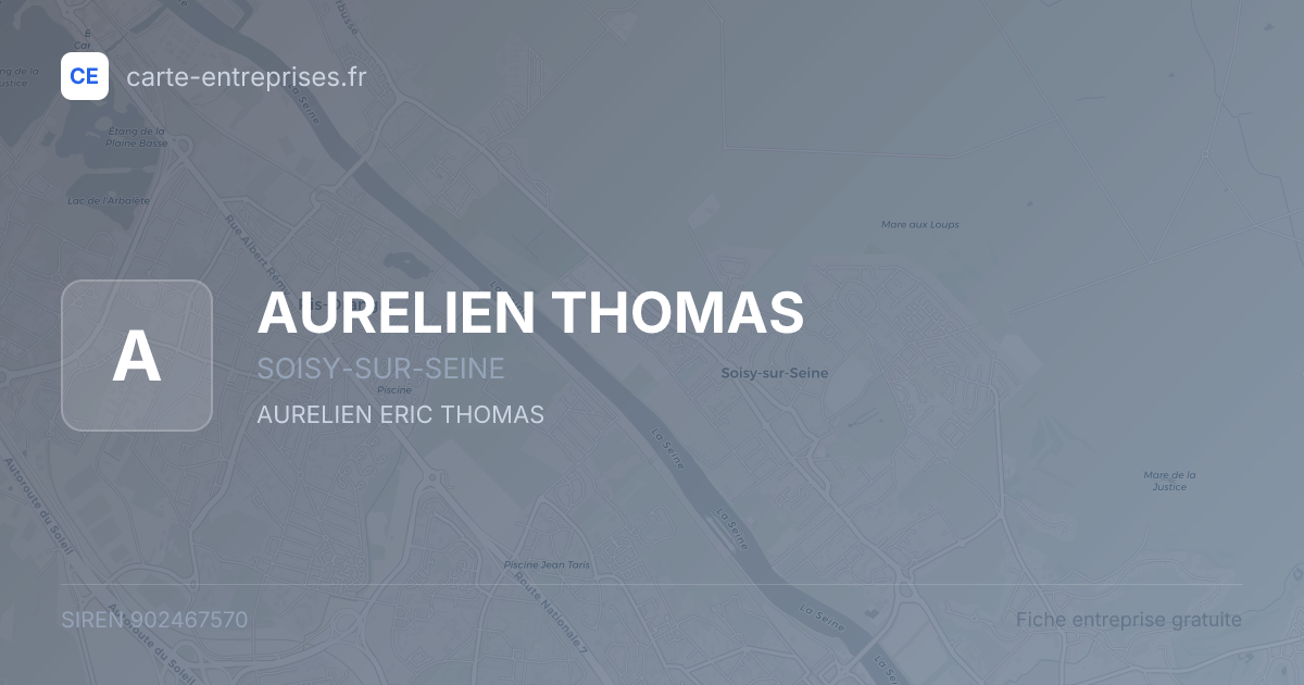 AURELIEN THOMAS — 902467570 — fiche entreprise