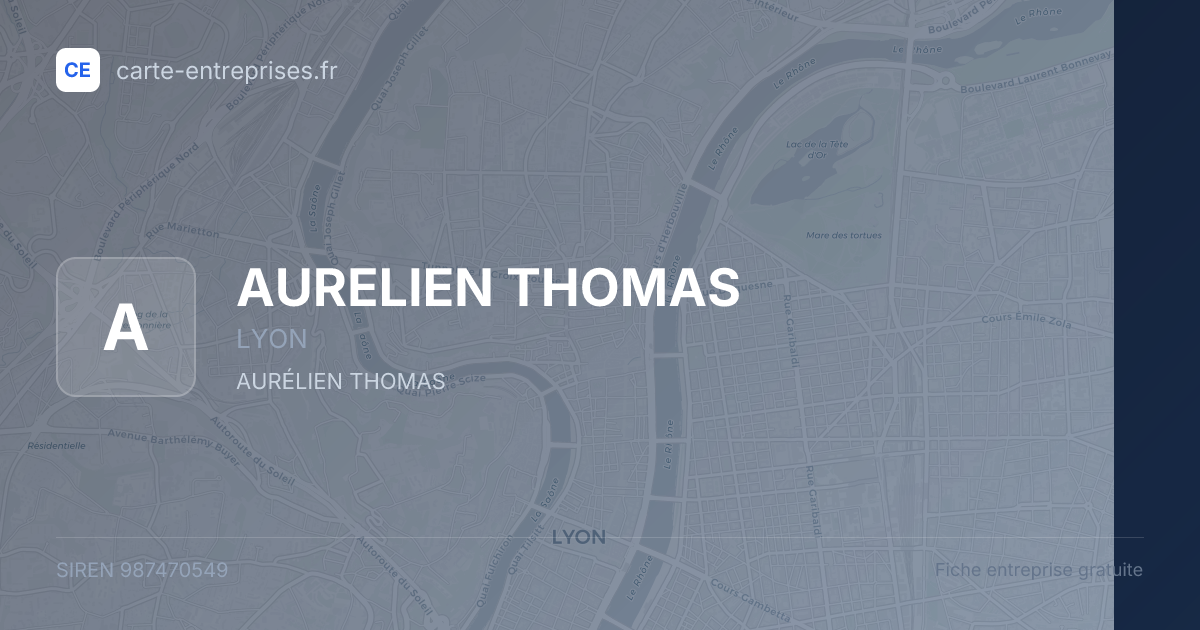 AURELIEN THOMAS — 987470549 — fiche entreprise