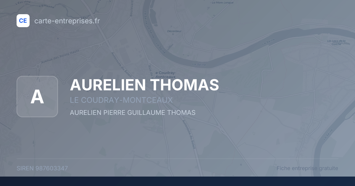 AURELIEN THOMAS — 987603347 — fiche entreprise