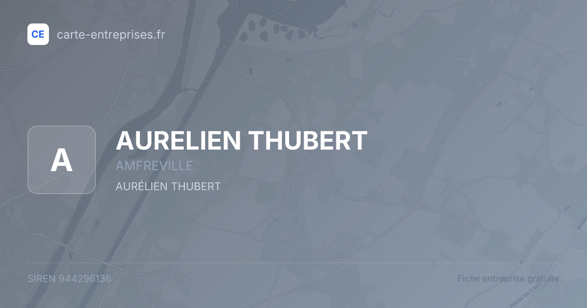 AURELIEN THUBERT — 944296136 — fiche entreprise