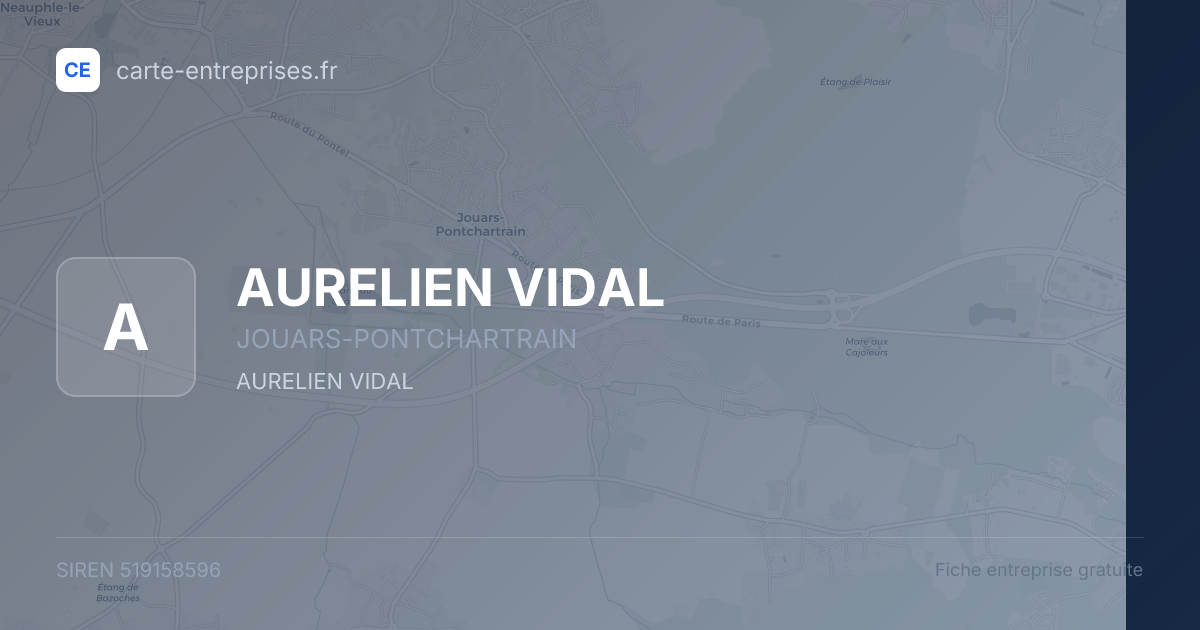 AURELIEN VIDAL — 519158596 — fiche entreprise