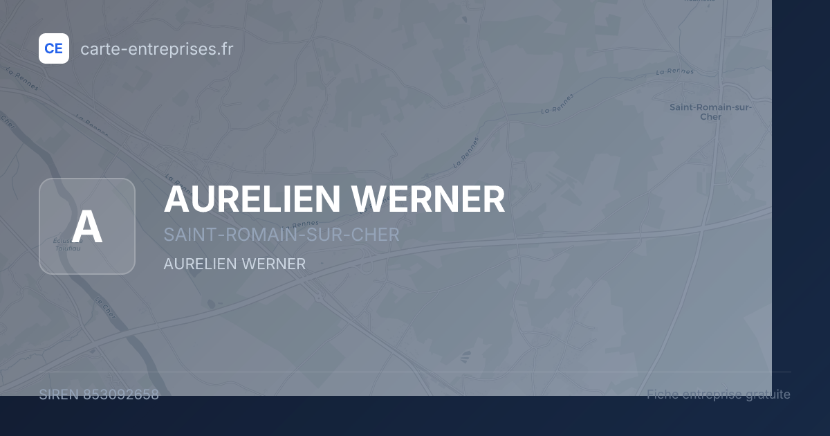 AURELIEN WERNER — 853092658 — fiche entreprise