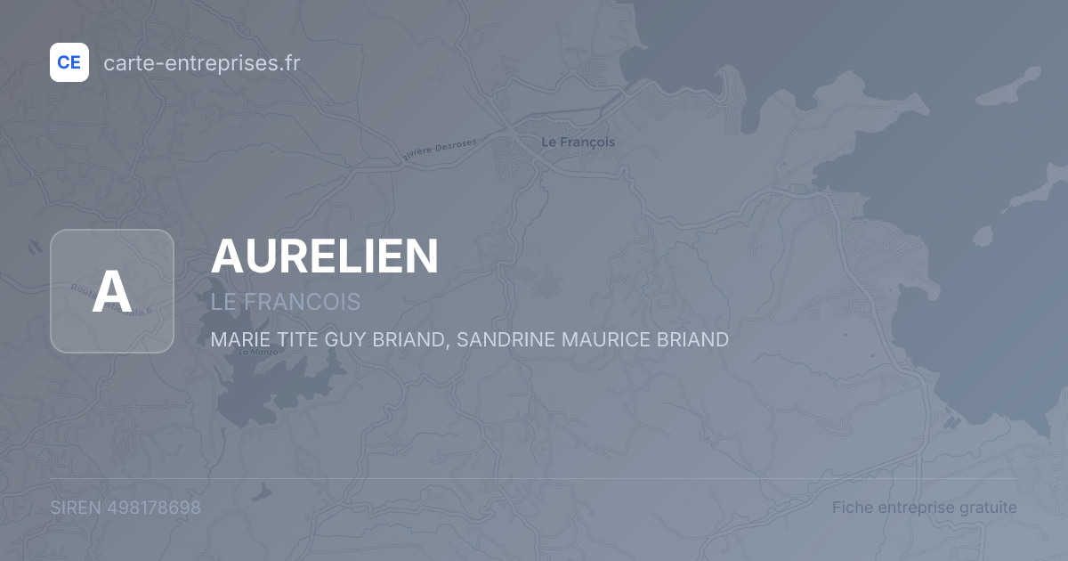 AURELIEN — 498178698 — fiche entreprise
